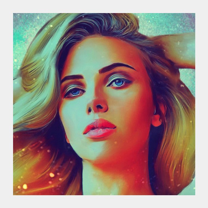 Scarlet Johansson  Square Art Prints