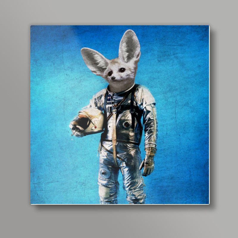 fennec the captain Square Art Prints